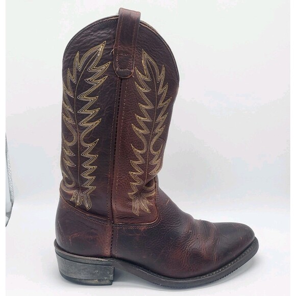 Double-H Western Boots Men\'s 9 D Black Walnut 3269 Dark Brown Embroidered Sierra main image 10